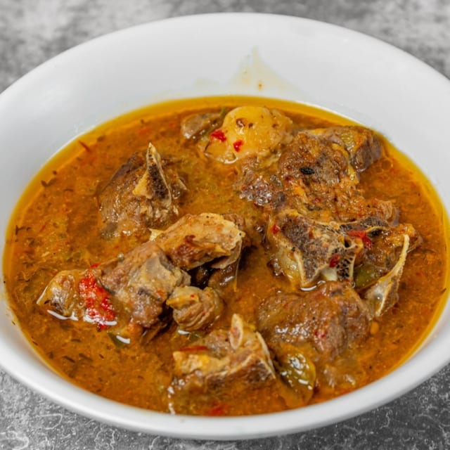 Spicy Goat Soup.