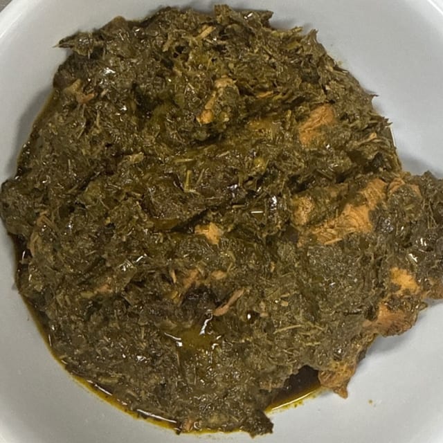 Cassava Chicken.